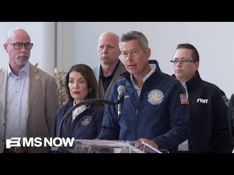 BREAKING: Transportation Secy. Duffy, NYC Mayor Mamdani give update on deadly LGA collision