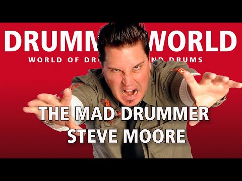 The Mad Drum Artist Steve Moore: WIPE OUT #maddrummer #stevemoore #drummerworld