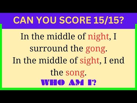 Only a Genius Can Answer These 15 Tricky Riddles? | Riddles Quiz 80 |