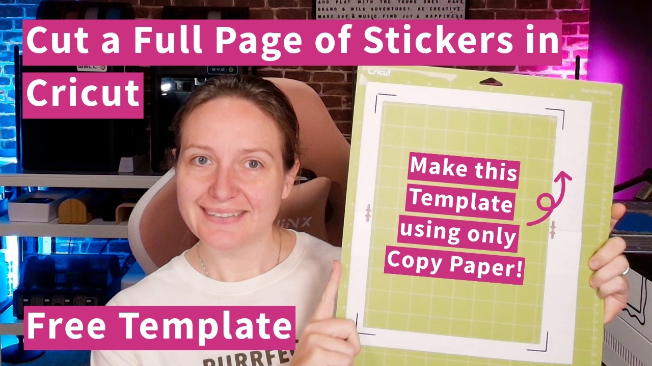 Full Sheet Stickers With Cricut (No Tabloid Paper Needed)
