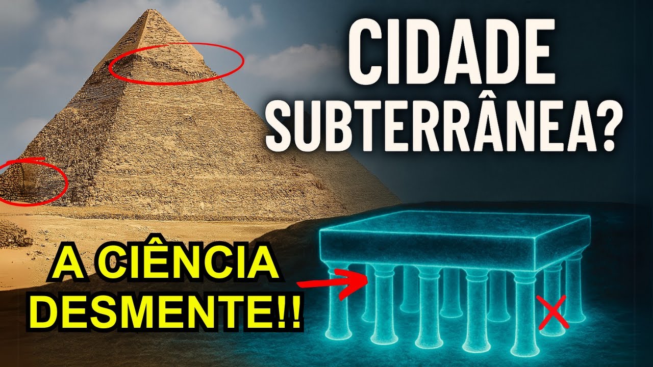 O que realmente encontraram sob as PIRÂMIDES DO EGITO? Enganaram o mundo!