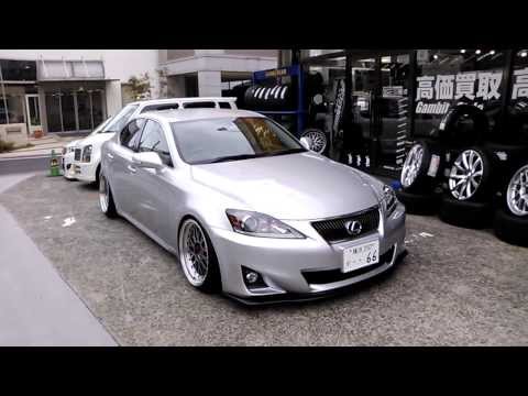 Slammed LEXUS IS350 on 18'' Custom BBS LM Reverse 9.5J 10J