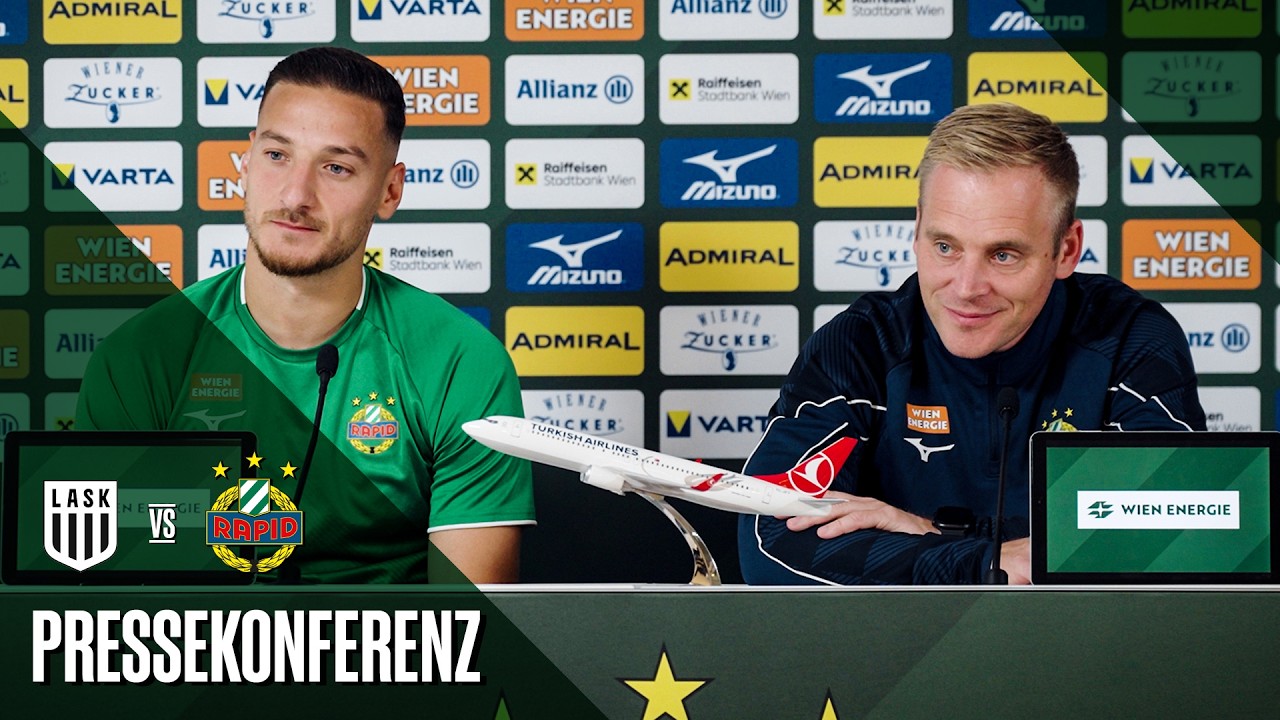 Pressekonferenz vor dem Spiel gegen den LASK