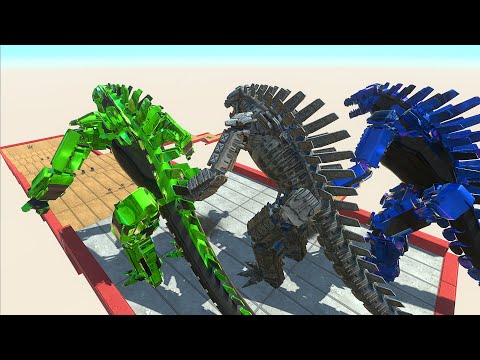 X3 MechaGodzilla 2021 Death Fall - Animal Revolt Battle Simulator
