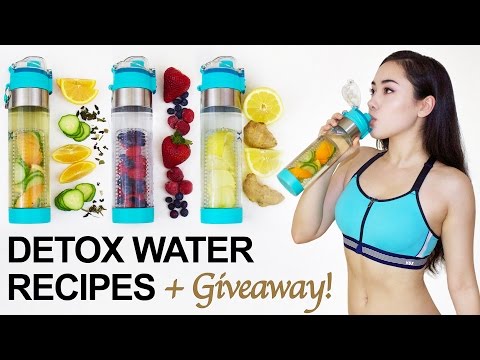 🍓 3 DETOX WATER RECIPES to BURN BELLY FAT + Giveaway! 🎁