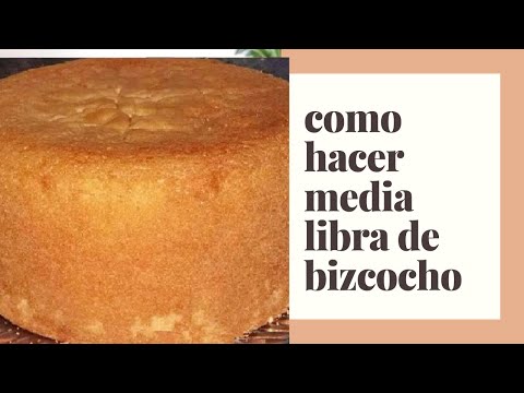COMO HACER MEDIA LIBRA DE BIZCOCHO DOMINICANO EN VIVO