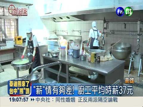平均時薪37元 高雄教育局榨廚工血汗
