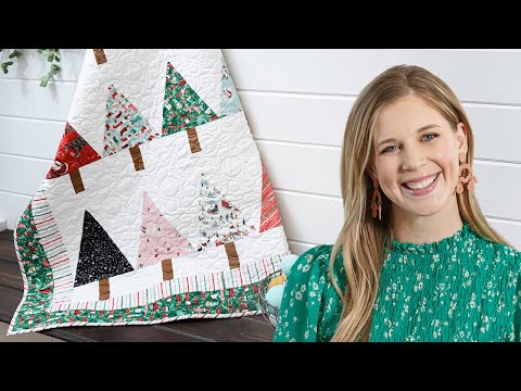 How to Make a Winter Pines Quilt - Free Quilting Tutorial