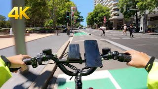 Sydney Central Ebike POV 🇦🇺 | Paper Bag DISASTER (Bottom Fell Out!) SAVED by Uber Support