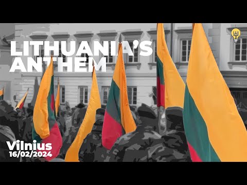 Uncut: Lithuania's National Anthem | Lietuvos Himnas (Tautiška Giesmė / Tėvyne Mūsų) (16/02/2024)