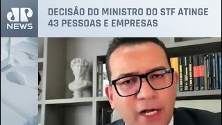 Jurista fala sobre Moraes mandar bloquear contas de suspeitos de financiar manifestações