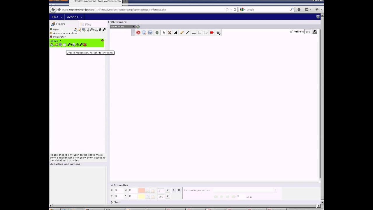 Apache OpenMeetings Drupal Integration Demo Video
