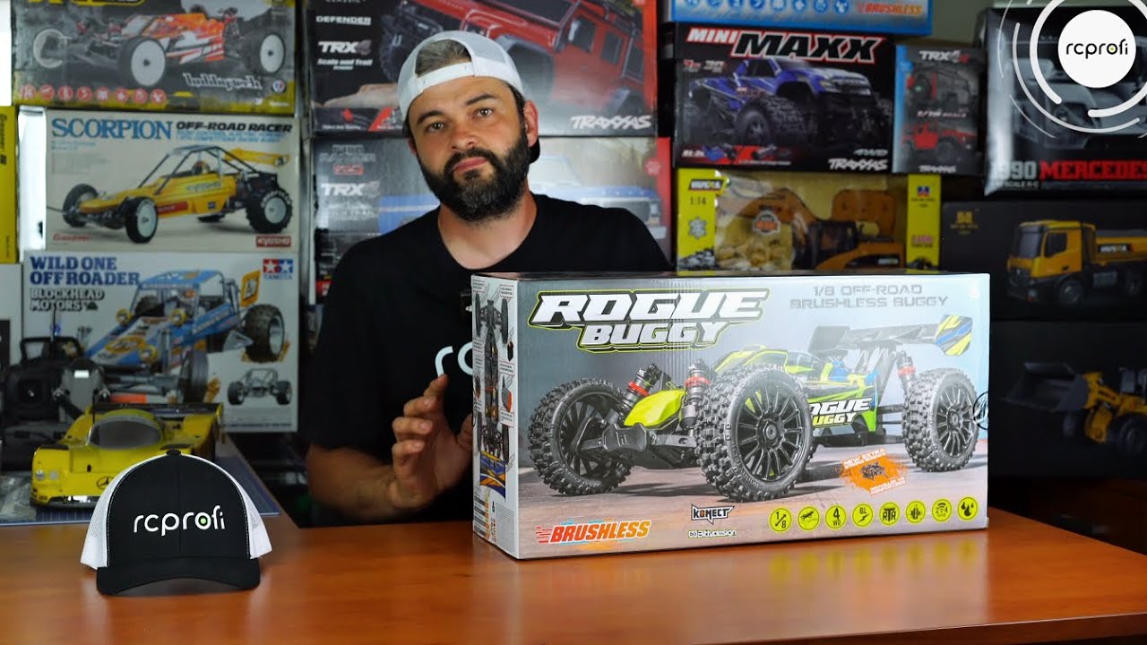RC auto Rogue Buggy 3S BRUSHLESS RTR 4wd, žlutá