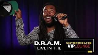 D.R.A.M.  performs live inside the WesternUnion.com VIP Lounge