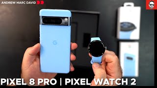 Google Pixel 8 Pro &amp; Pixel Watch 2: UNBOXING &amp; FIRST LOOK