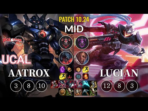 KT Ucal Aatrox vs Lucian Mid - KR Patch 10.24