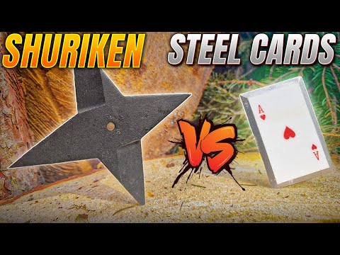 $20 NINJA Shuriken VS $25 Steel Throwing Cards