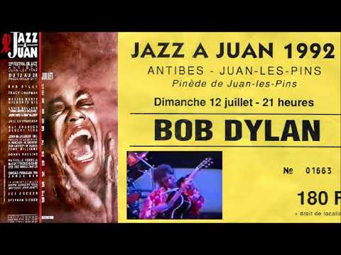 Bob Dylan 1992 Summer Festival Tour Of Europe - Jazz à Juan, Juan-les-Pins, France 12 July 1992