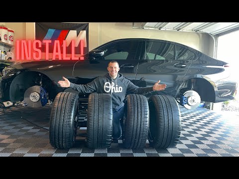 INSTALLING AGGRESSIVE WHEELS ON MY BMW M340i!