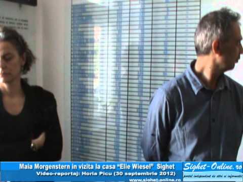 Maia Morgestern in vizita la Casa "Elie Wiesel" Sighet (30 septembrie 2012)
