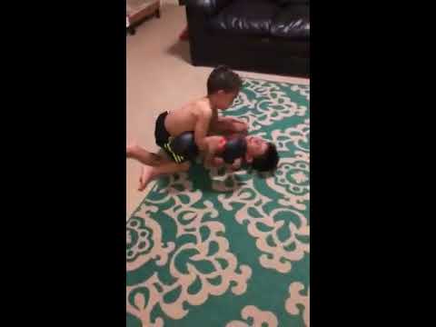 the kids doing their MMA impressions