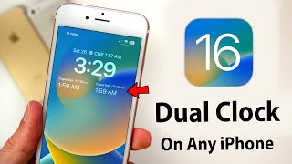 Enable Dual Clocks on any iPhone Lockscreen  iOS 1