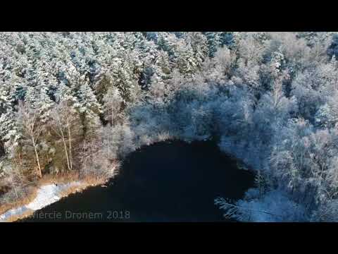 Zawiercie Dronem - Jezioro zimą