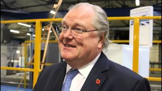 Lord Digby Jones launches freezers at Ebac, November 2014