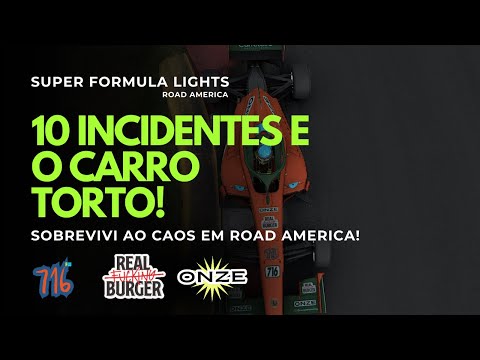 GUIEI O CARRO TODO TORTO! 🏎️💥 Drama dos Incidentes em Road America | iRacing SFL