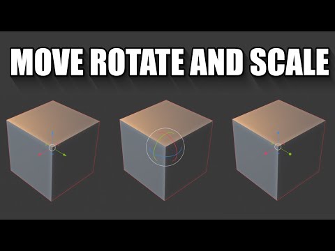 Blender 2.8 How to move rotate and scale with shortcuts