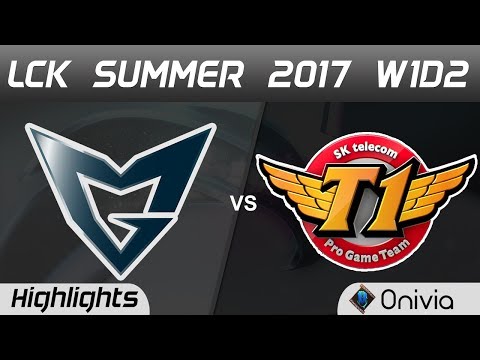 SSG vs SKT Highlights Game 1 LCK SUMMER 2017 Samsung vs SK Telecom By Onivia