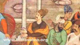 Abkarhud being acclaimed king by his followers, painting by Madhu Khurd from the Book of Darab