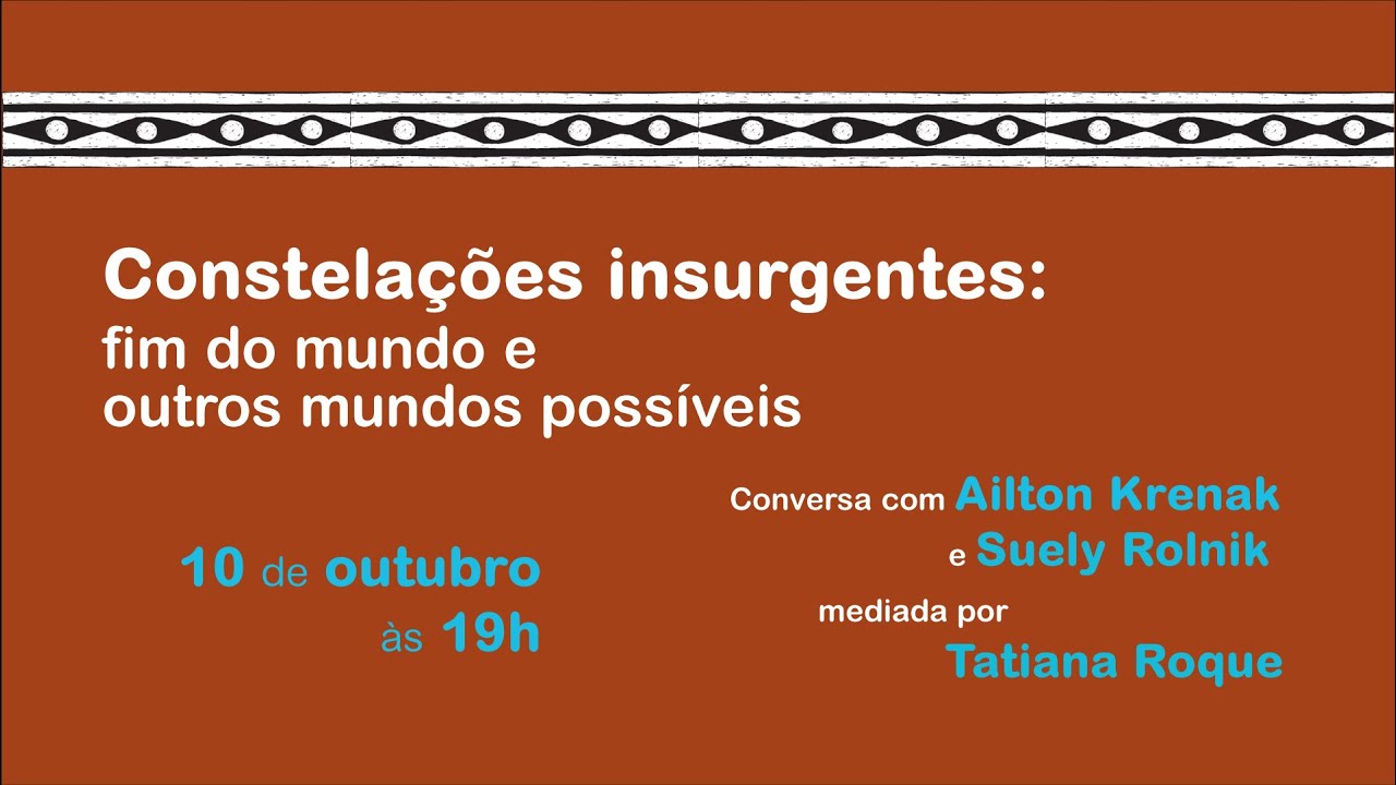 Fórum recebe Ailton Krenak e Suely Rolnik