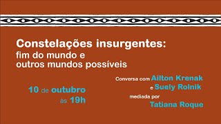 Fórum recebe Ailton Krenak e Suely Rolnik