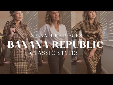 YouTube video about Banana Republic High-Rise Straight Leather Ankle Pant