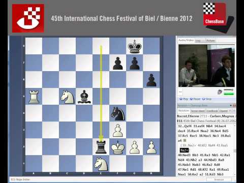 Etienne Bacrot - Magnus Carlsen Biel Chess Festival 2012 Round 4 Analysis