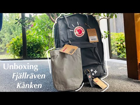 Unboxing Fjällräven Kånken 15" Backpack🎒 + Bottle Pocket + Key Ring🔑