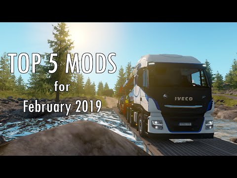 TOP 5 MODS - 2/2019 - Euro Truck Simulator 2 - 1.34.x