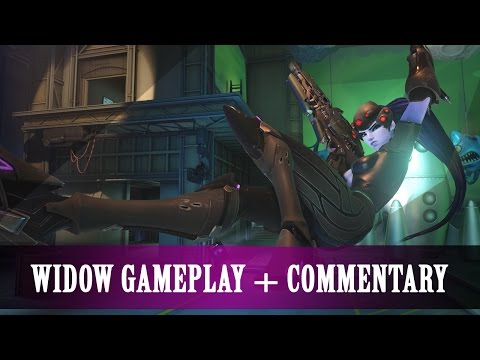 Overwatch (720 HD): Tryin To Hide? - Widowmaker Live Gameplay + Commentary Video