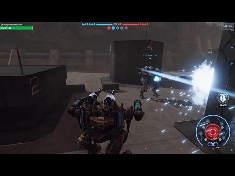 War Robots Skirmish mode Scourge/Spark Ares with Enhanced Graphics. War Robots PC Beta#6