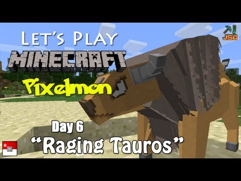 Let's Play Pixelmon Day 6: Raging Tauros