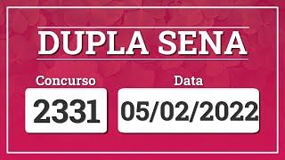 Capa de DUPLA SENA 2331