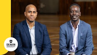 Between Us: Deakin's Professor Stephane Shepherd and PhD candidate Abraham Kuol