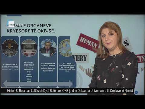 Histori 8 - Bota pas Luftës së Dytë Botërore. OKB-ja dhe Deklarata Universale e të Drejtave të Njeri