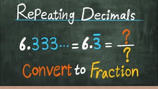 Repeating Decimals to Fractions | A Simple Algorithm