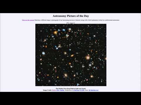 2021 August 02 - The Hubble Ultra Deep Field in Light and Sound