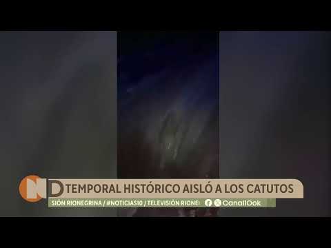 Inusitada tormenta sorprendió a los vecinos de Zapala y dejó completamente aislado a Los Catutos