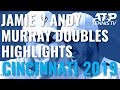 Best Shots And Rallies As Jamie Murray Beats Andy Murray In Doubles! | Cincinnati 2019 Day 5