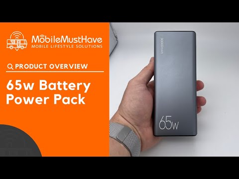 Battery Power Pack for Peplink Routers, MacBook, iPad, 30,000mAh, 65W PD Output, QC 3.0 Quick Charge