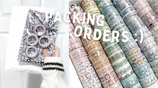 Packing Orders For My Stationery Business | 05 Work With Me (no music, no talking, asmr)